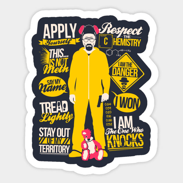 The One Who Knocks Sticker by TomTrager